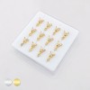 12PCS OF CZ DANGLE BUTTERFLY 316L SURGICAL STEEL L-SHAPE NOSE BOX 12PCS OF CZ DANGLE BUTTERFLY 316L SURGICAL STEEL L-SHAPE NOSE BOX